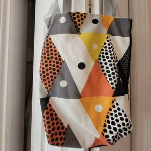 Upcycled fabric tote bag